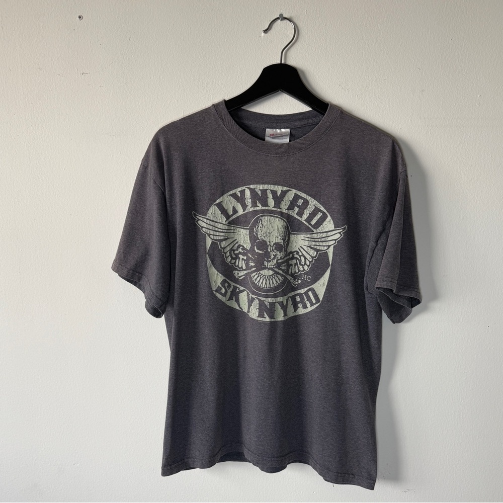 Lynard Skynard Hanes 50/50 Gray Tee M